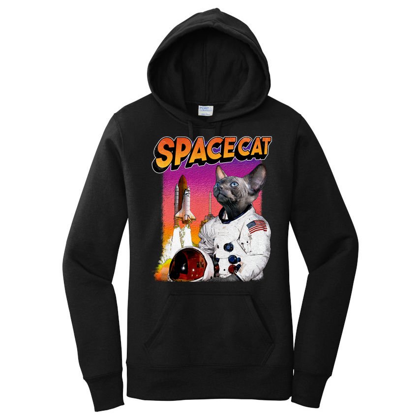 Space Cat Women's Pullover Hoodie