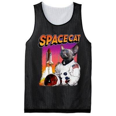 Space Cat Mesh Reversible Basketball Jersey Tank