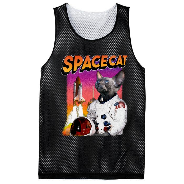 Space Cat Mesh Reversible Basketball Jersey Tank