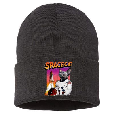 Space Cat Sustainable Knit Beanie