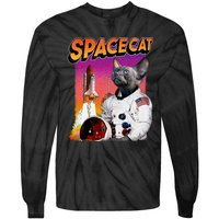 Space Cat Tie-Dye Long Sleeve Shirt