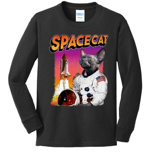 Space Cat Kids Long Sleeve Shirt