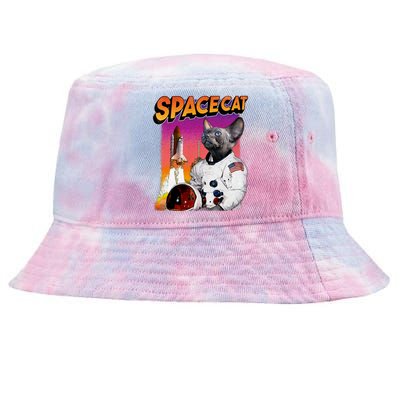 Space Cat Tie-Dyed Bucket Hat