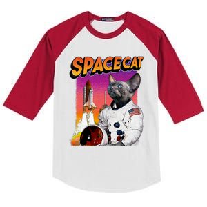 Space Cat Kids Colorblock Raglan Jersey