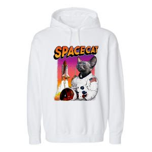 Space Cat Garment-Dyed Fleece Hoodie