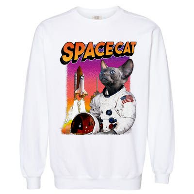 Space Cat Garment-Dyed Sweatshirt