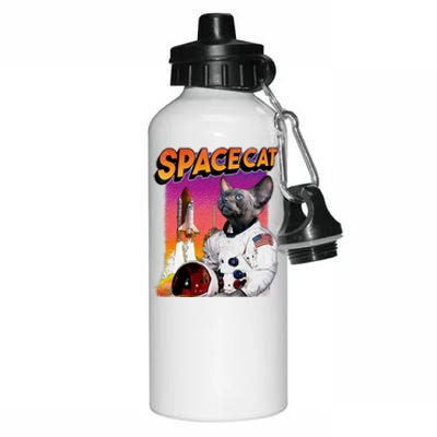 Space Cat Aluminum Water Bottle 