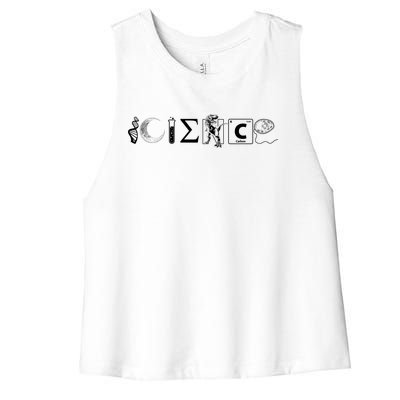 Science Coexist Women's Racerback Cropped Tank