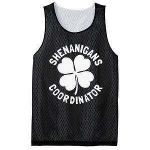 Shenanigans Coordinator St Patricks Day Gift Mesh Reversible Basketball Jersey Tank