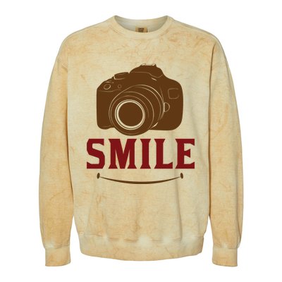 Smile Camera Colorblast Crewneck Sweatshirt