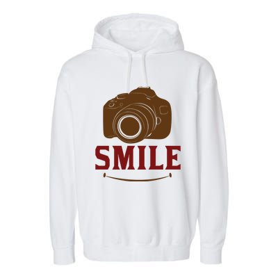 Smile Camera Garment-Dyed Fleece Hoodie