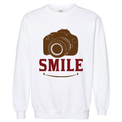 Smile Camera Garment-Dyed Sweatshirt