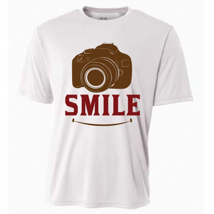 Smile Camera Cooling Performance Crew T-Shirt