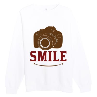 Smile Camera Premium Crewneck Sweatshirt