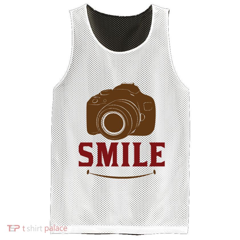 Smile Camera Mesh Reversible Basketball Jersey Tank
