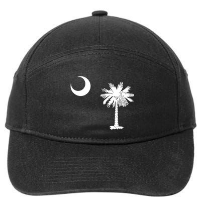 South Carolina State Flag Palmetto Moon Sc Pride 7-Panel Snapback Hat