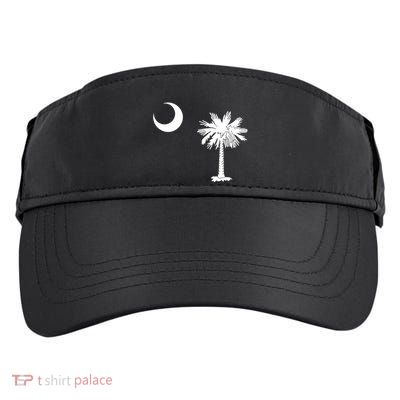 South Carolina State Flag Palmetto Moon Sc Pride Adult Drive Performance Visor