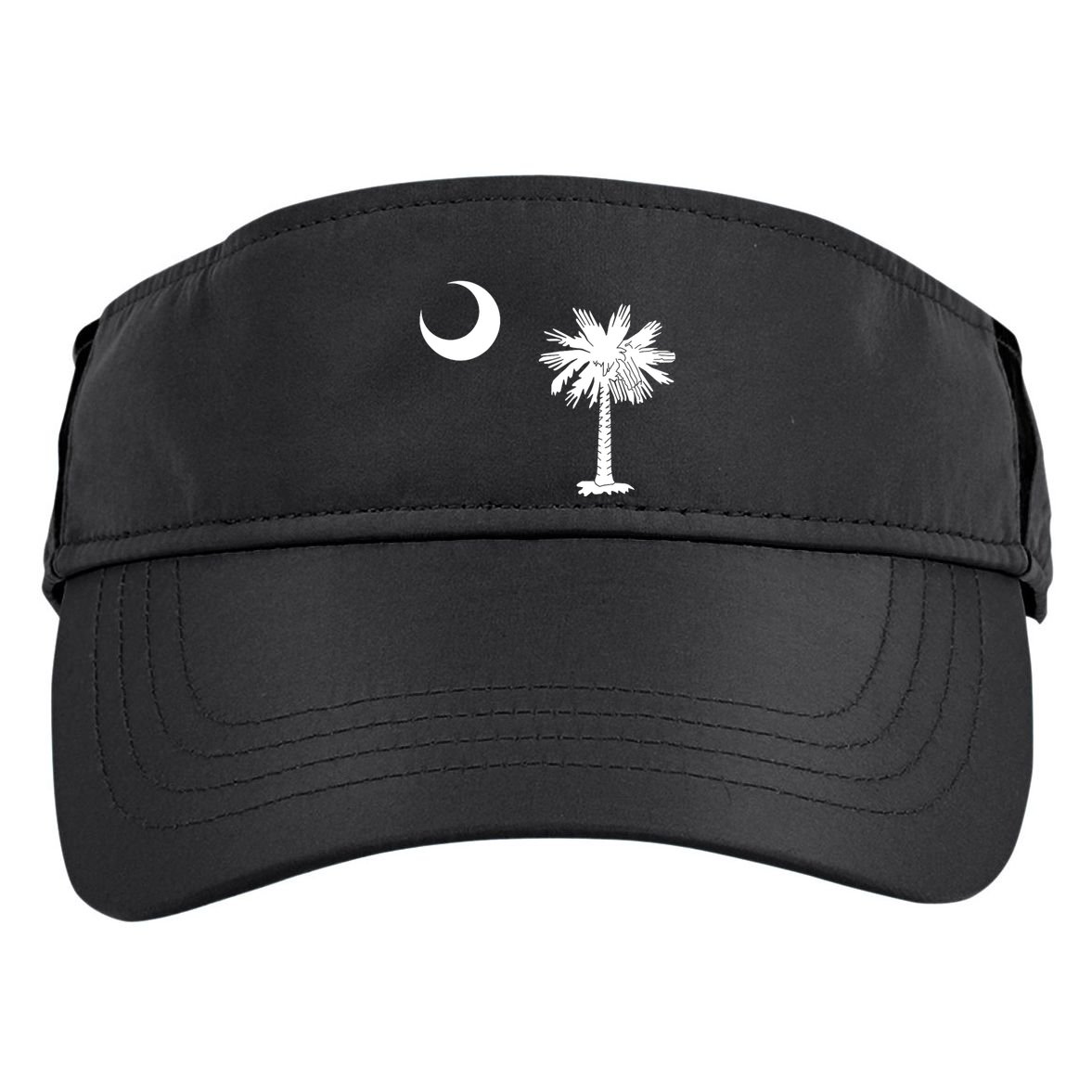 South Carolina State Flag Palmetto Moon Sc Pride Adult Drive Performance Visor