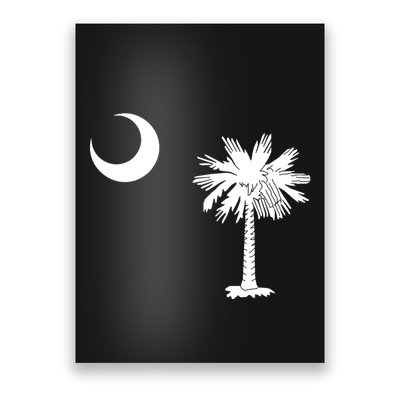 South Carolina State Flag Palmetto Moon Sc Pride Poster