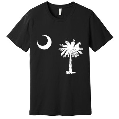 South Carolina State Flag Palmetto Moon Sc Pride Premium T-Shirt