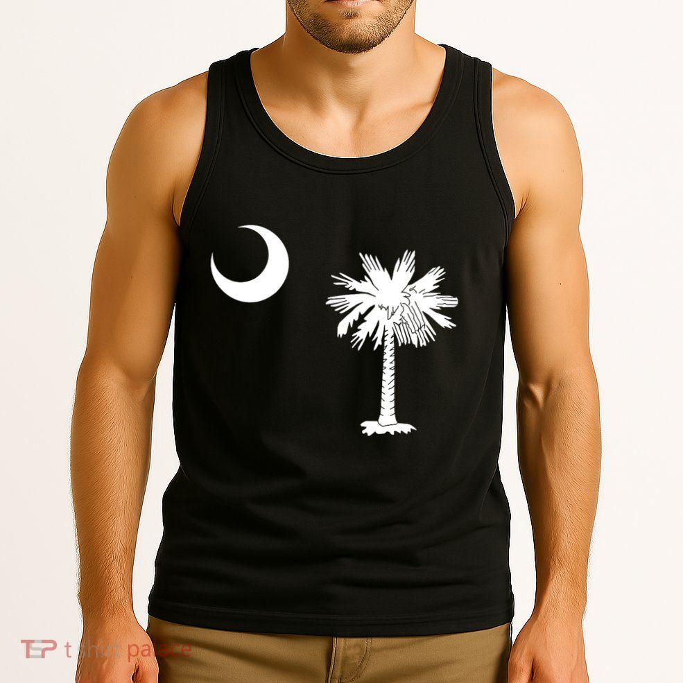 South Carolina State Flag Palmetto Moon Sc Pride Tank Top