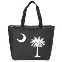 South Carolina State Flag Palmetto Moon Sc Pride Zip Tote Bag