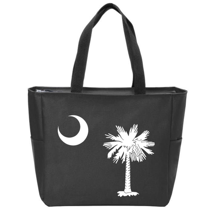 South Carolina State Flag Palmetto Moon Sc Pride Zip Tote Bag