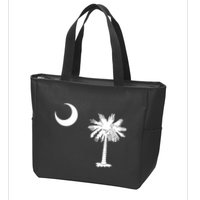 South Carolina State Flag Palmetto Moon Sc Pride Zip Tote Bag