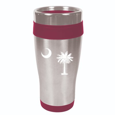 South Carolina State Flag Palmetto Moon Sc Pride 16oz Travel Tumbler