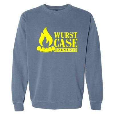 Sausage Case Scenario Sausage Grill Sayings Garment-Dyed Sweatshirt