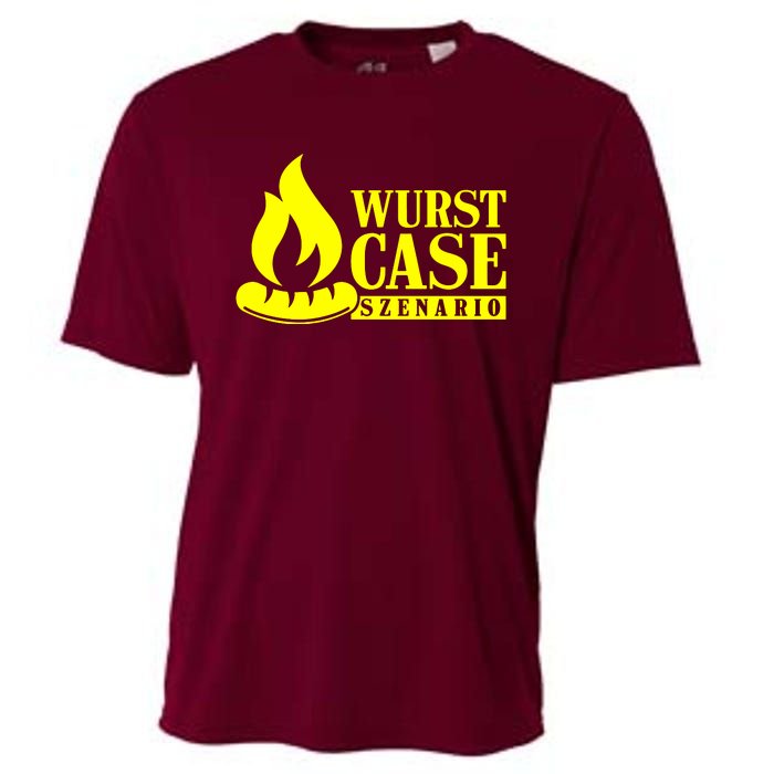 Sausage Case Scenario Sausage Grill Sayings Cooling Performance Crew T-Shirt