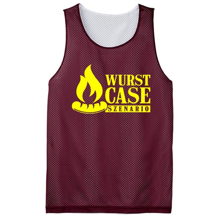 Sausage Case Scenario Sausage Grill Sayings Mesh Reversible Basketball Jersey Tank