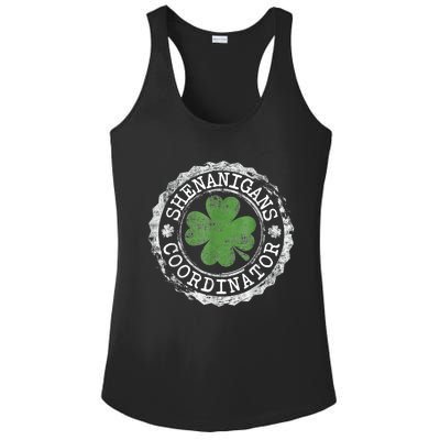 Shenanigans Coordinator Shamrock St. Patrick's Day Ladies PosiCharge Competitor Racerback Tank