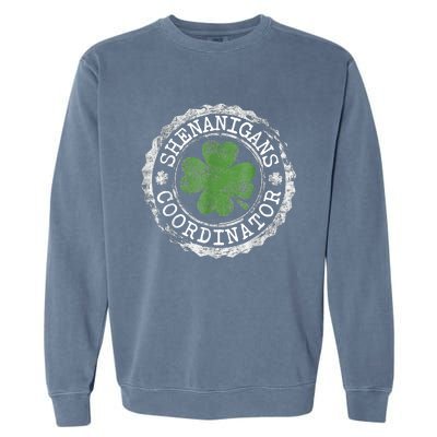 Shenanigans Coordinator Shamrock St. Patrick's Day Garment-Dyed Sweatshirt