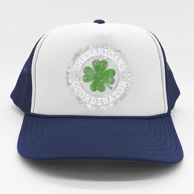 Shenanigans Coordinator Shamrock St. Patrick's Day Trucker Hat