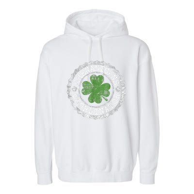 Shenanigans Coordinator Shamrock St. Patrick's Day Garment-Dyed Fleece Hoodie