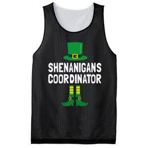 Shenanigans Coordinator St Patricks Day Mesh Reversible Basketball Jersey Tank