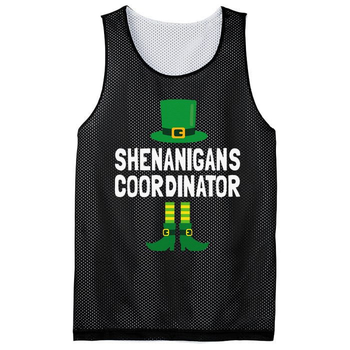 Shenanigans Coordinator St Patricks Day Mesh Reversible Basketball Jersey Tank