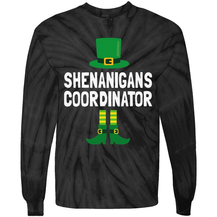 Shenanigans Coordinator St Patricks Day Tie-Dye Long Sleeve Shirt