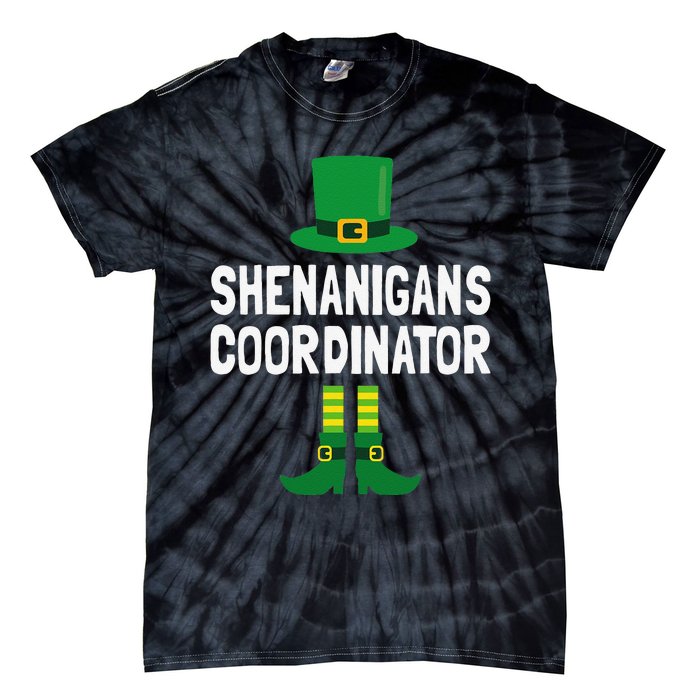 Shenanigans Coordinator St Patricks Day Tie-Dye T-Shirt