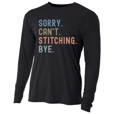 Sorry CanT Stitching Bye Cooling Performance Long Sleeve Crew