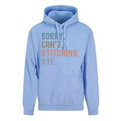 Sorry CanT Stitching Bye Unisex Surf Hoodie