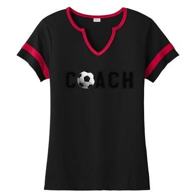 Soccer Coach Ladies Halftime Notch Neck Tee