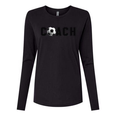 Soccer Coach Womens Cotton Relaxed Long Sleeve T-Shirt