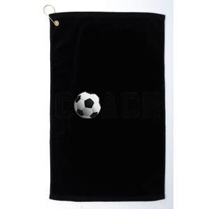 Soccer Coach Platinum Collection Golf Towel