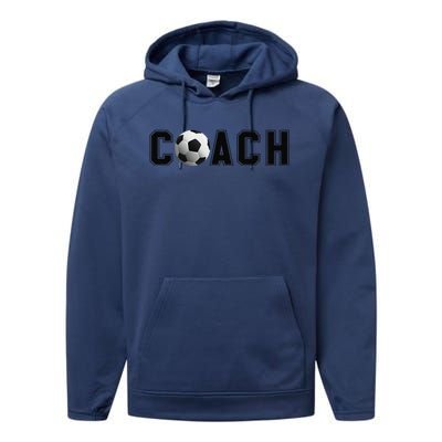 Soccer Coach Performance Fleece Hoodie