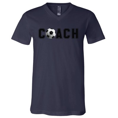 Soccer Coach V-Neck T-Shirt