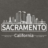 Sacramento California Skyline Travel To Sacramento Cotton Canvas Backpack