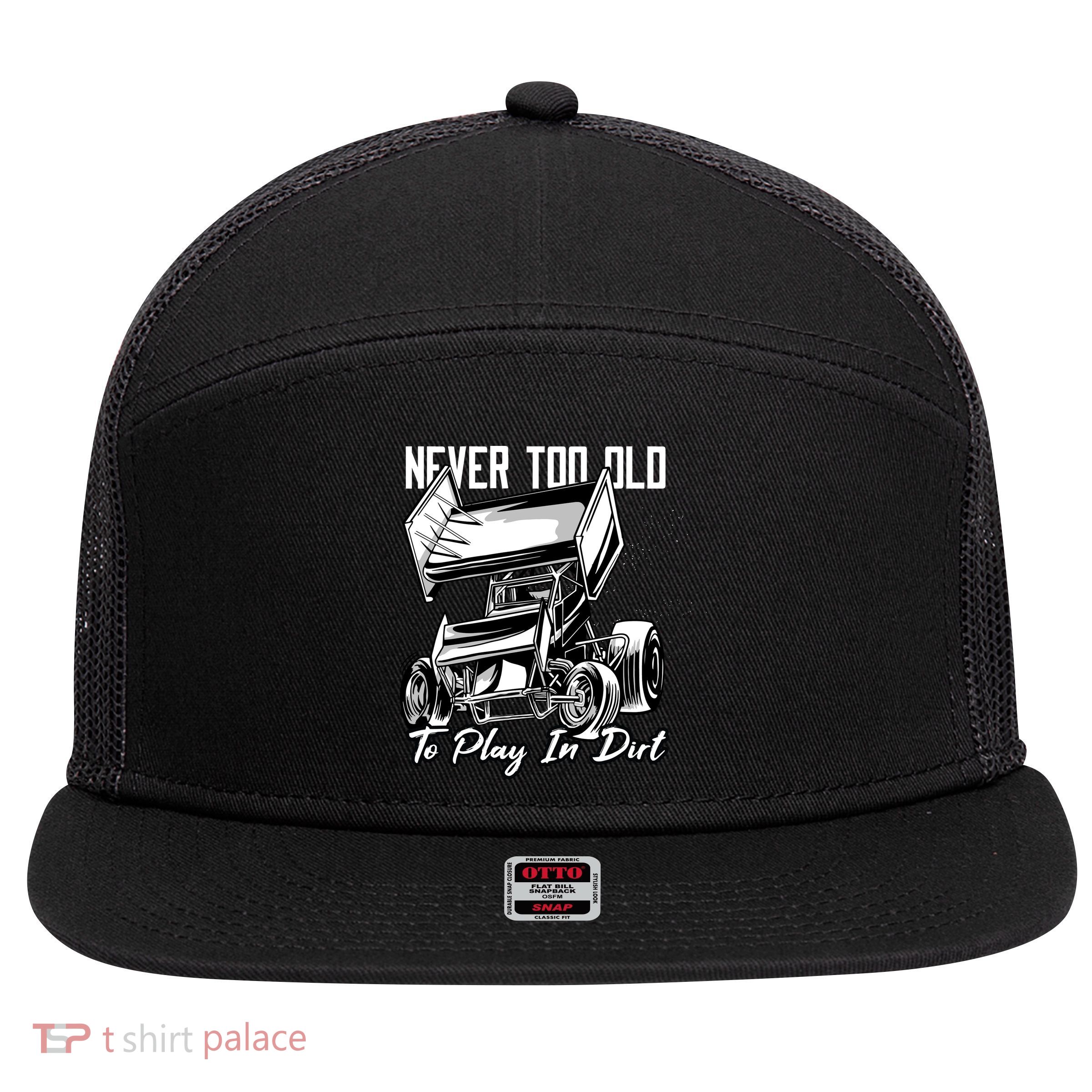 Sprint Car 7 Panel Mesh Trucker Snapback Hat