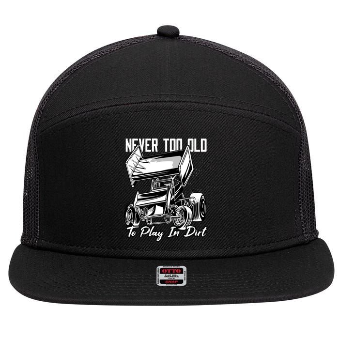 Sprint Car 7 Panel Mesh Trucker Snapback Hat
